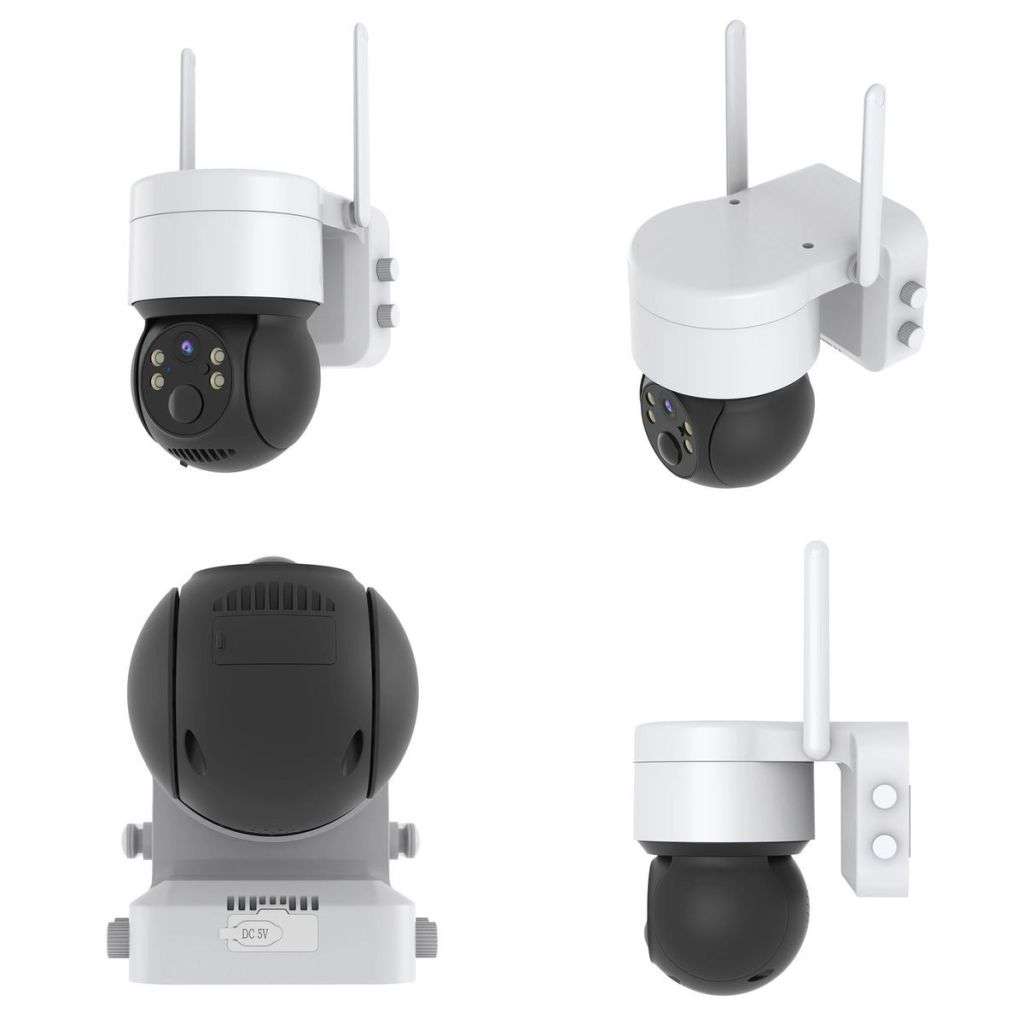 Wireless Solar Security Camera 5MP 1080P With Color Night Vision & 8GB Card