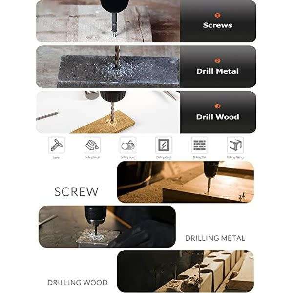 26 Pc Wireless Drill Set With 2 Battery Packs, Carry Case