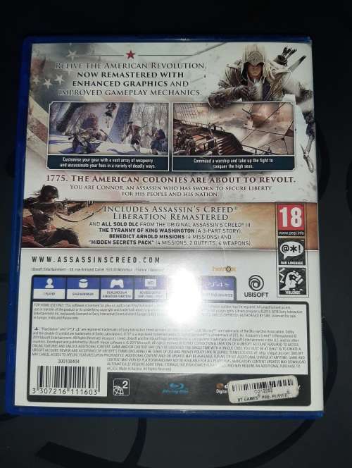 Assassin`s Creed 3 Remastered on PS4