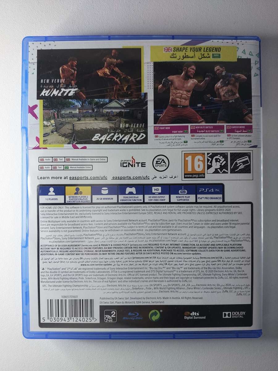 UFC 4 Playstation 4