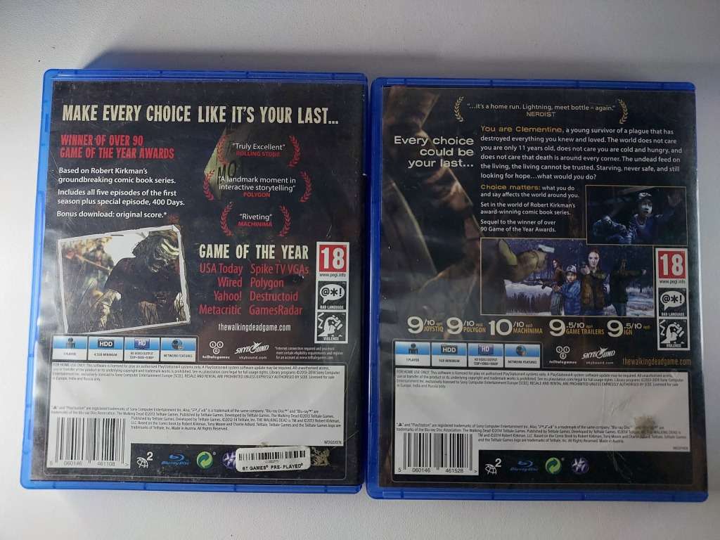 The Walking Dead Season 1 and 2