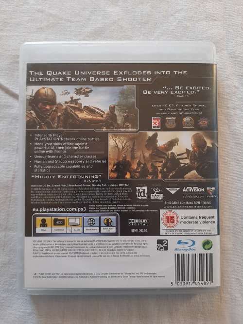 Enemy Territory Quake Wars PS3
