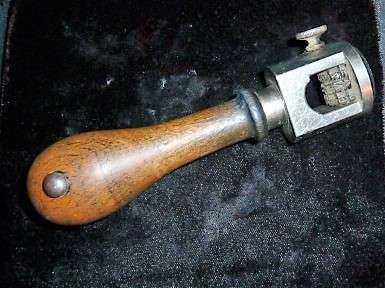 German Nazi Post Office Hand Date Stamping Device WW2