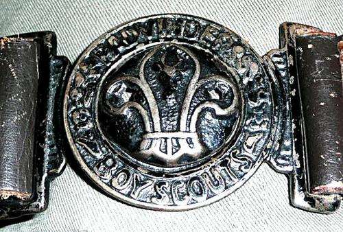 Vintage Boy Scout interlocking buckle and belt