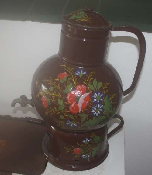 Vintage Coffee Pot on Stand
