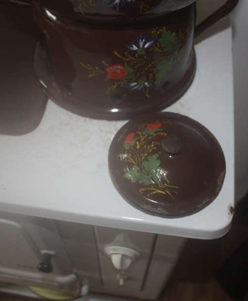 Vintage Coffee Pot on Stand