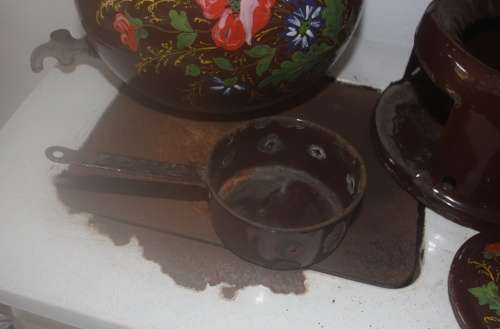 Vintage Coffee Pot on Stand