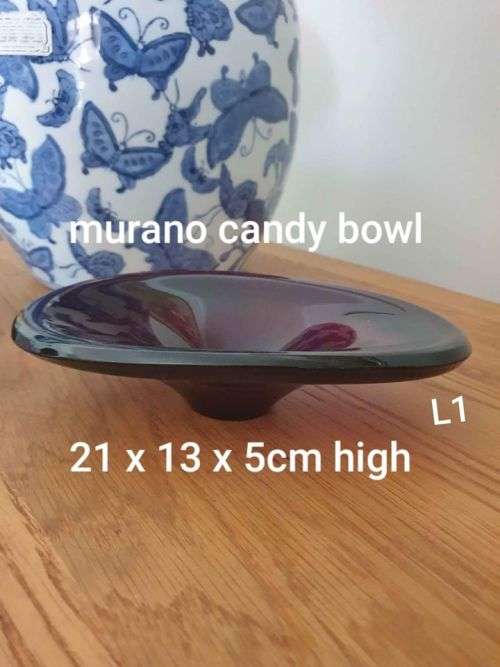 Murano candy bowl