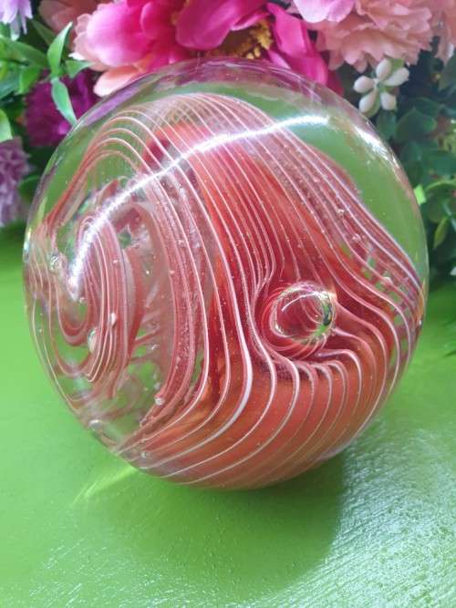 Vintage   Murano Mouth Blown Glass Paperweight