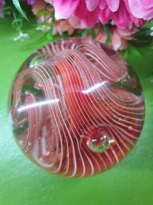 Vintage   Murano Mouth Blown Glass Paperweight
