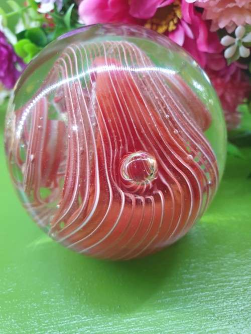 Vintage   Murano Mouth Blown Glass Paperweight