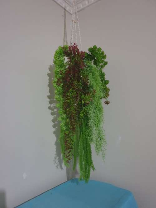 Macrame with Artificial Flowers