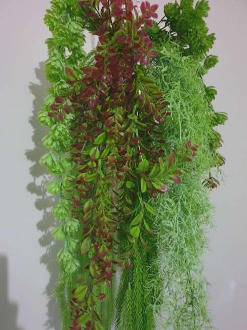 Macrame with Artificial Flowers