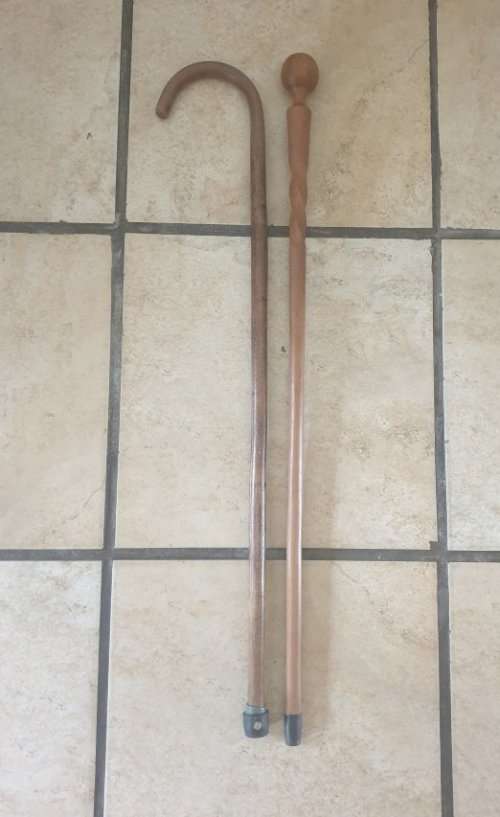 Two Vintage Walking Sticks