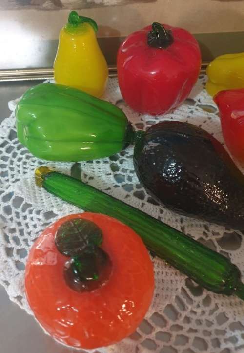 Large Glass Murano Fruit Just for You