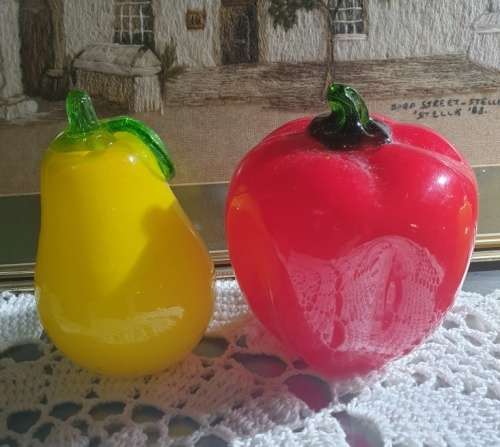 Large Glass Murano Fruit Just for You