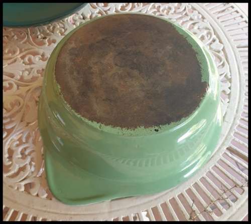 Vintage Enamel Cast Iron Pot (Very Heavy)