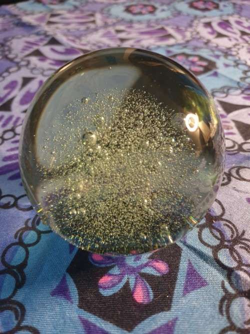 Heavy Glass Paper Weight Just for You