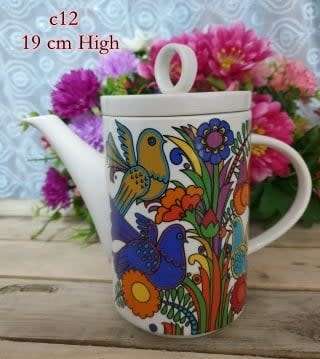 Villeroy and Boch Acapulco coffee pot with lid, vintage