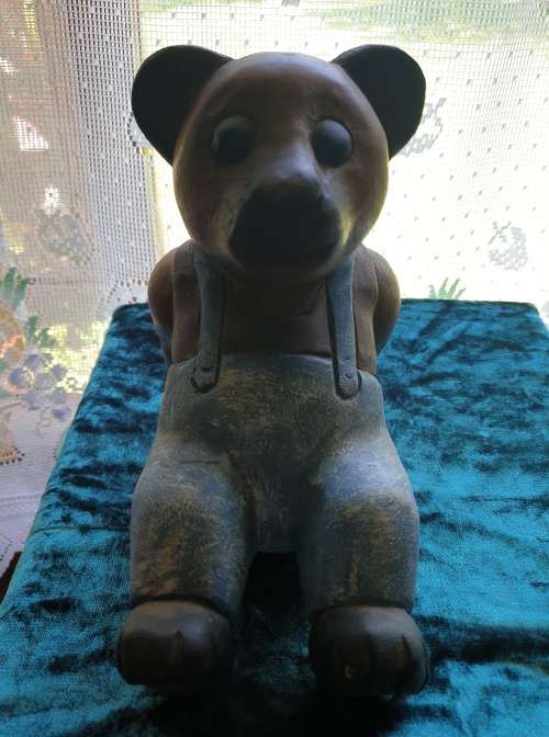 Two Solid Wood Teddy Bears (so cute)