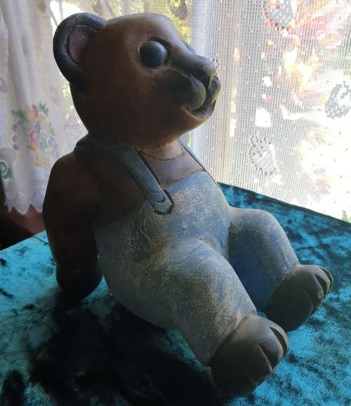 Two Solid Wood Teddy Bears (so cute)