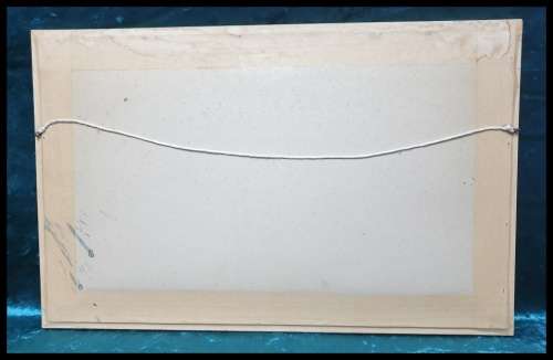 Vintage  Handmade Embroidered Framed Wall Art  1988