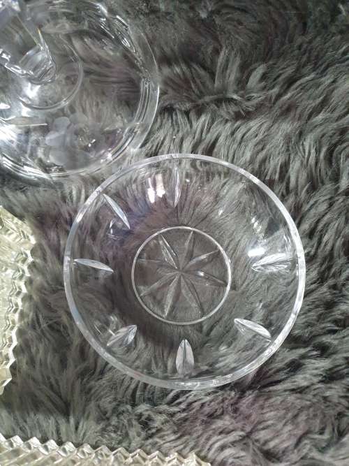 3 Glass Items for Dressing Table