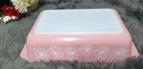 Pyrex Pink Daisy  Dish  (1950s)