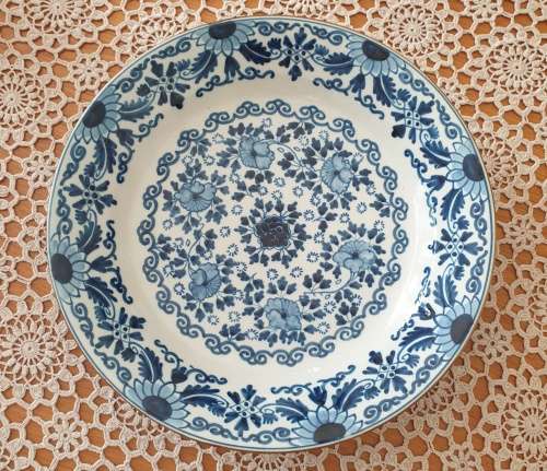 Tichelaar Makkum handpainted Delft blue wall plate