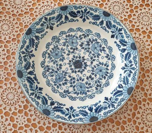 Tichelaar Makkum handpainted Delft blue wall plate