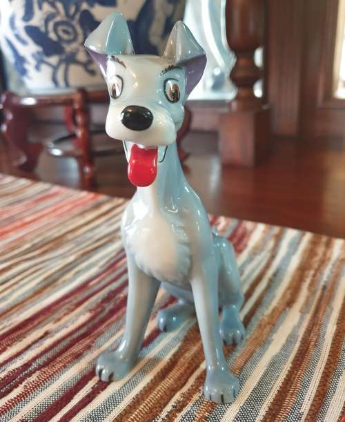 VERY RARE FIND !!!!!    Vintage Wade Porcelain Disneys Tramp Dog. ~ C.1960 ~