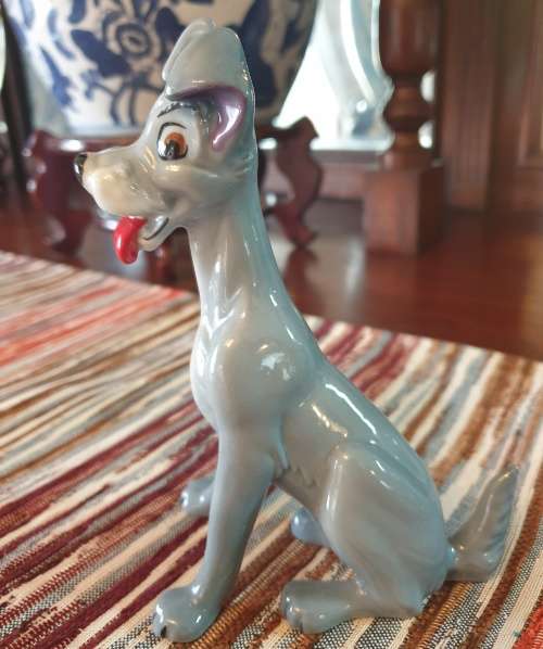 VERY RARE FIND !!!!!    Vintage Wade Porcelain Disneys Tramp Dog. ~ C.1960 ~