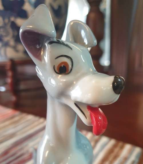 VERY RARE FIND !!!!!    Vintage Wade Porcelain Disneys Tramp Dog. ~ C.1960 ~