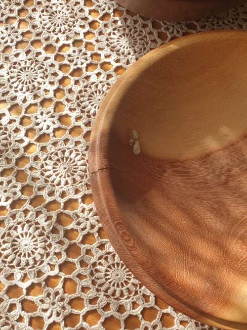 Large Heavy Wooden Bowl for Your Collection  (01)