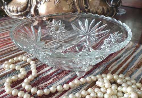 Lovely Clear  Glass Candy Bowl