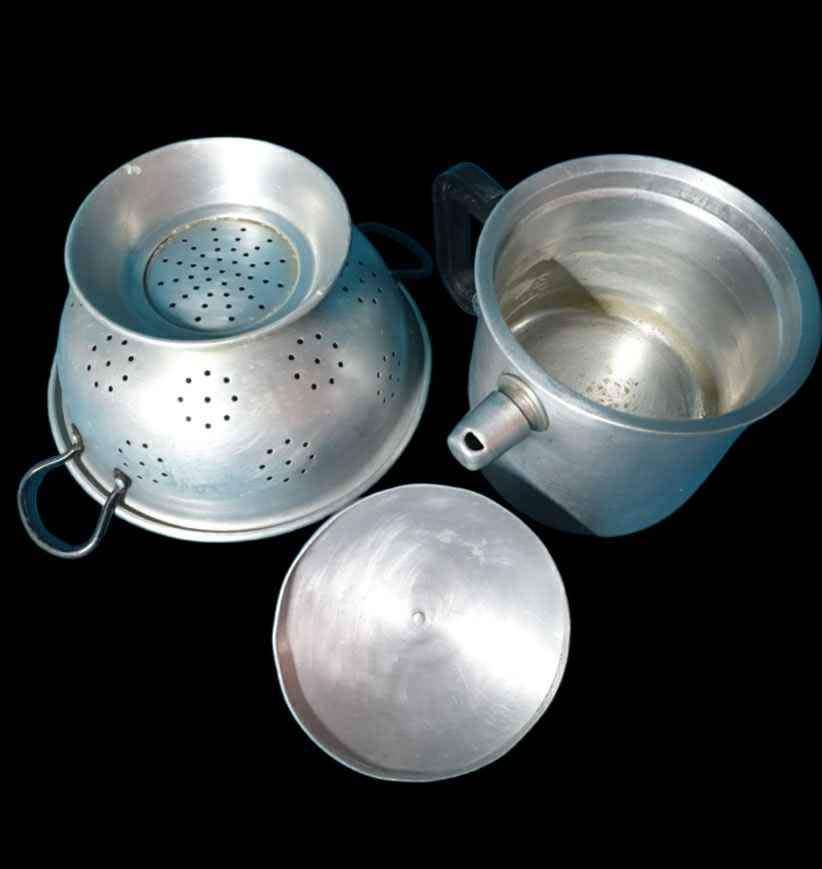 Vintage Strainer and Milk Boiler