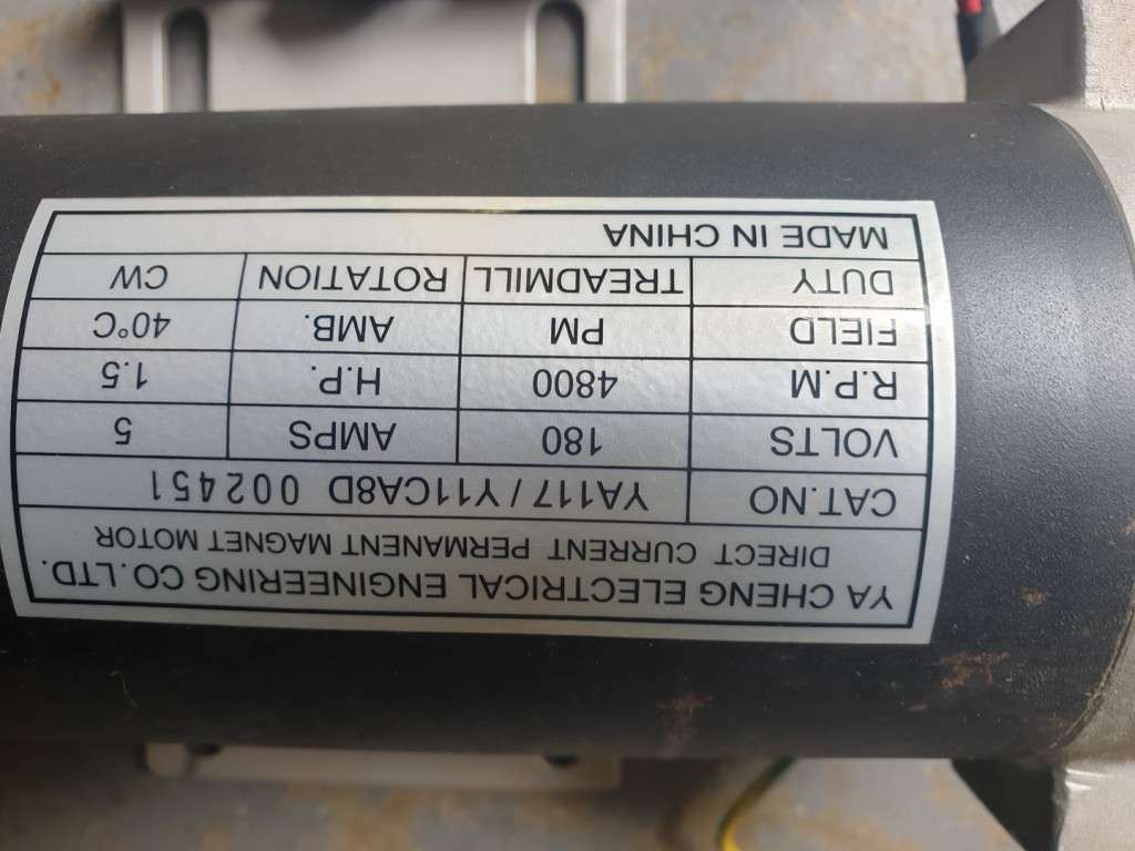 TREADMILL MOTOR  1.5 HP    TROJAN STAMINA 315   MAKES GREAT 880 WATT WIND GENERATOR AS WELL !!!