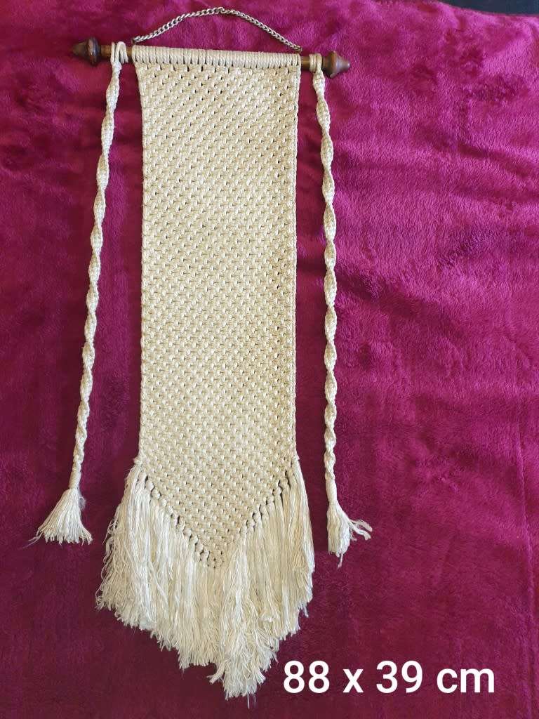 Macramé  | 88 X 39 CM WIDE | VINTAGE | GOOD CONDITION |