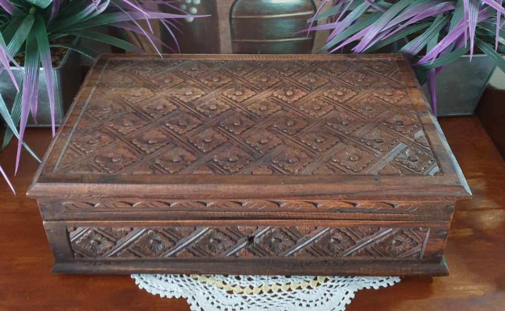 Rose Wood Jewelry Box | Memory Box | Decor |