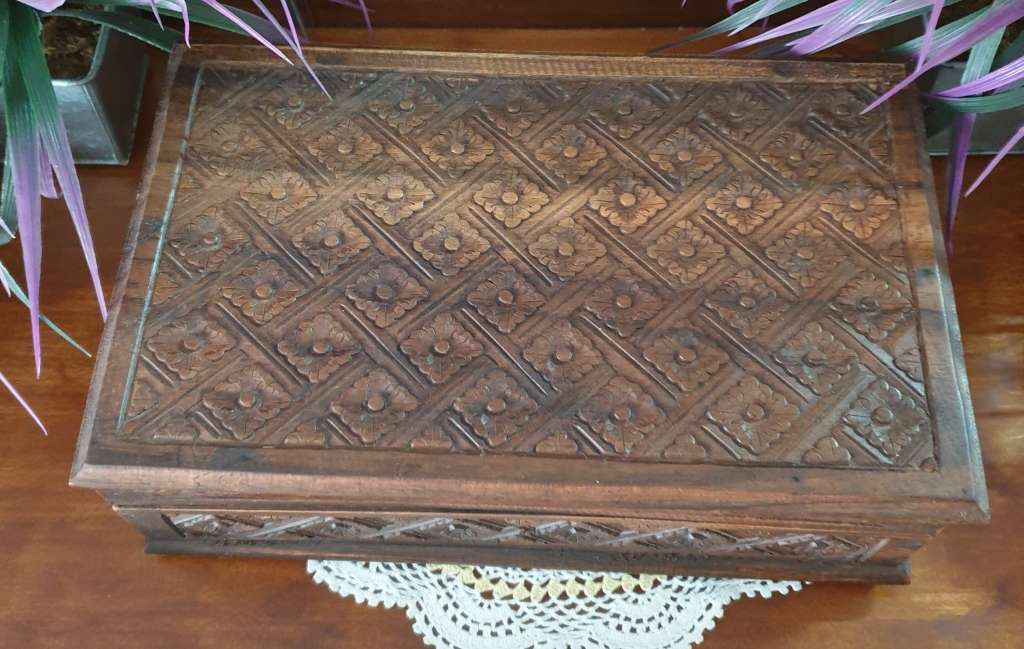 Rose Wood Jewelry Box | Memory Box | Decor |