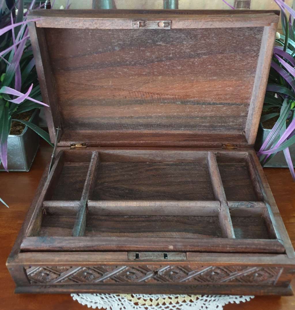 Rose Wood Jewelry Box | Memory Box | Decor |