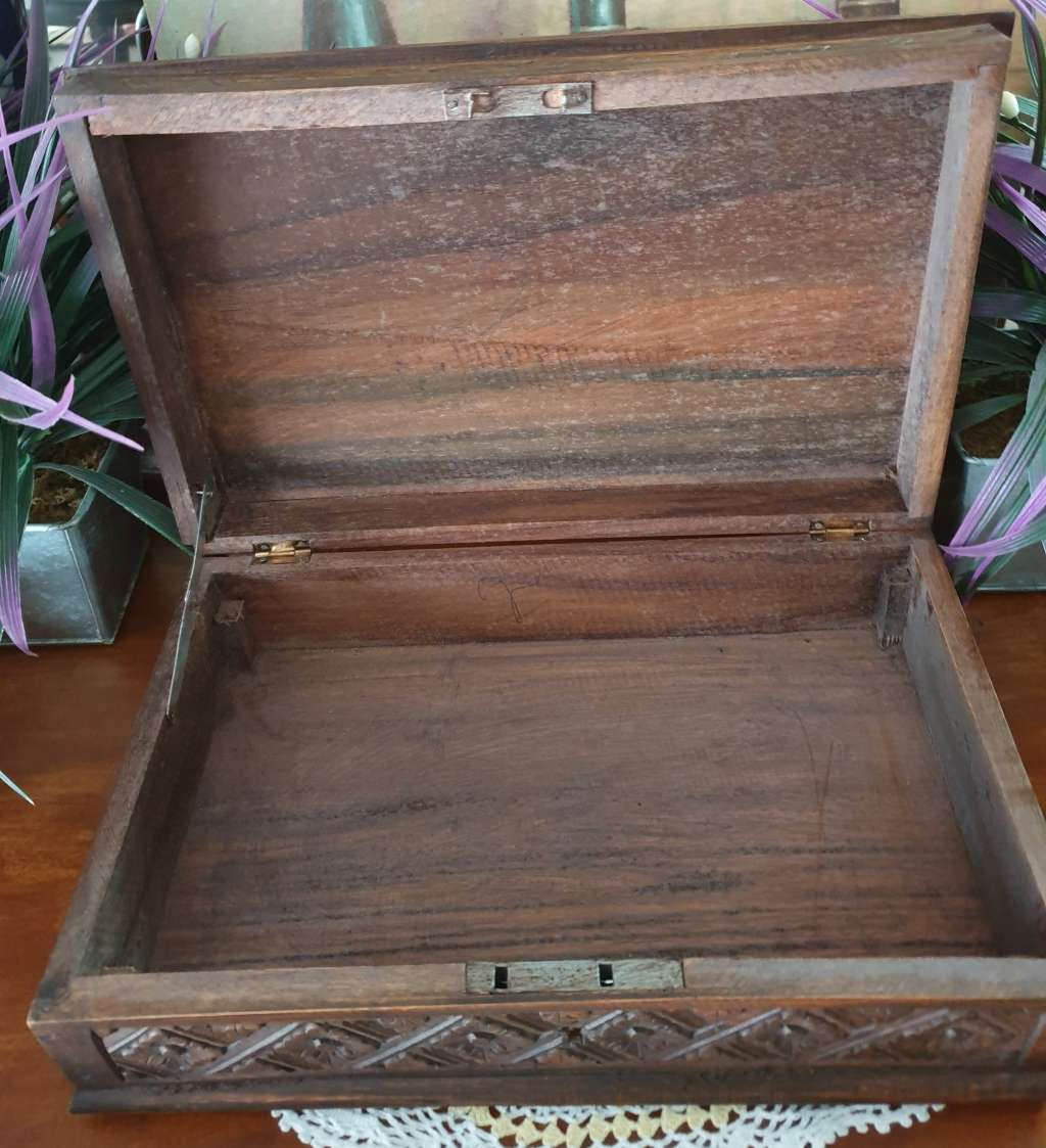 Rose Wood Jewelry Box | Memory Box | Decor |