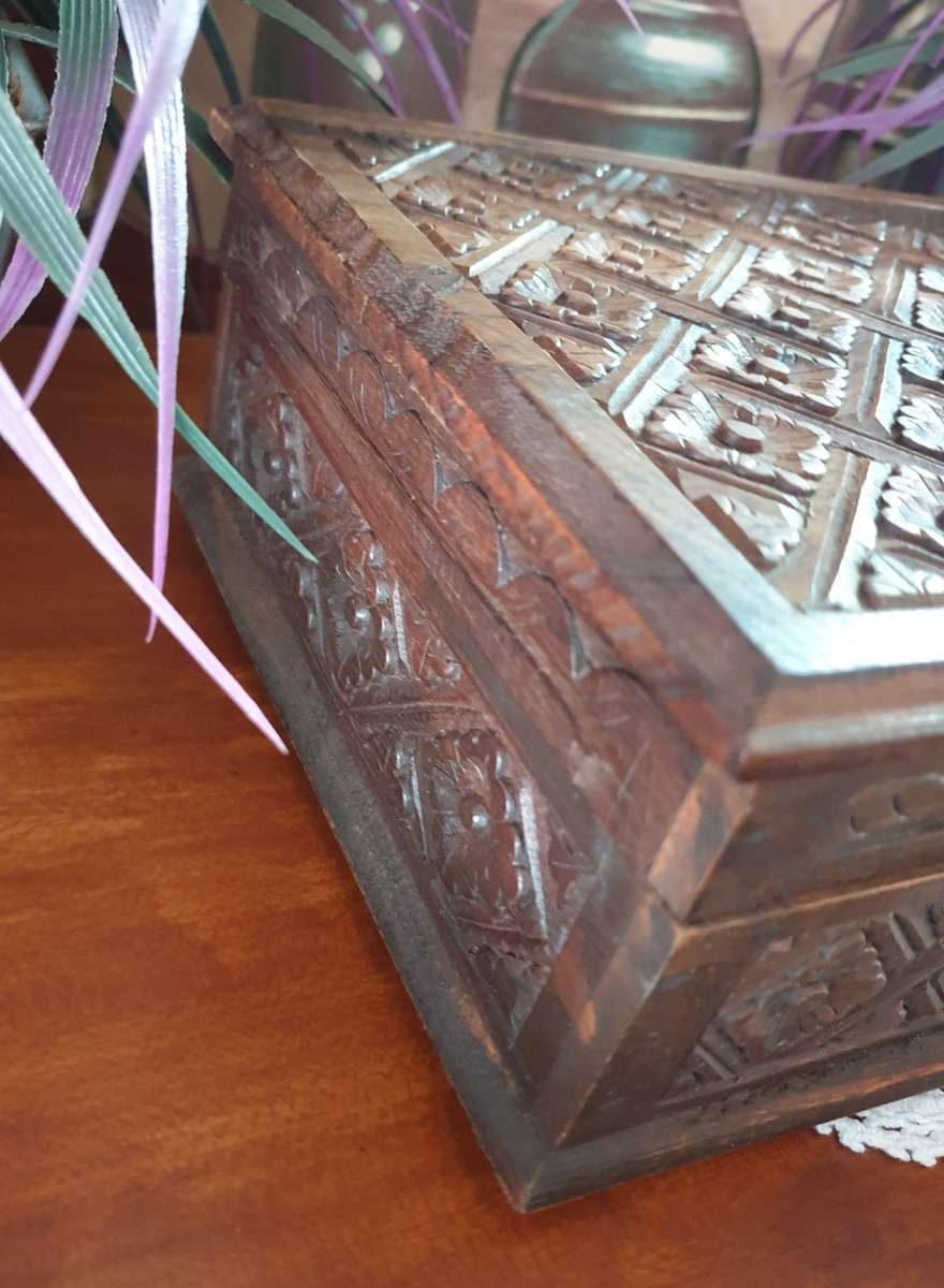 Rose Wood Jewelry Box | Memory Box | Decor |