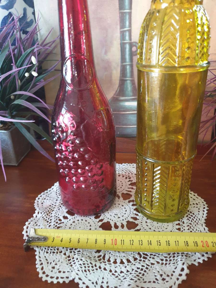 Two Glass Bottles for Your Collection | Decor | Home | Good condition |