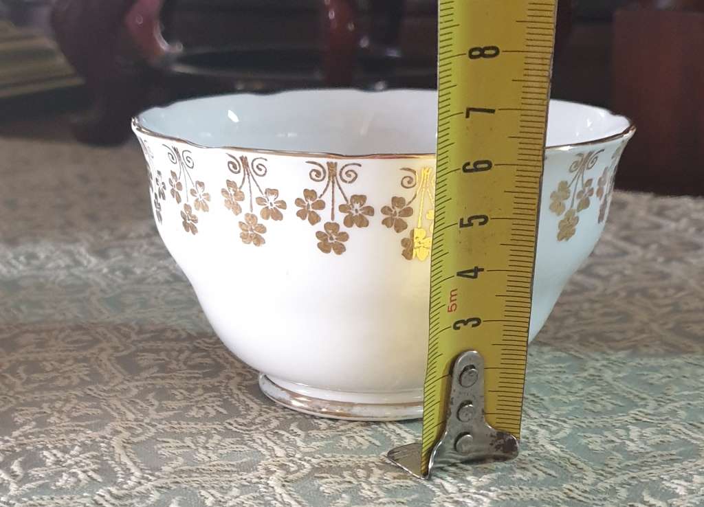 COLCLOUGH RIDGWAY POTTERIES BONE CHINA | SET WITH CAKE PLATE | ENGLAND |