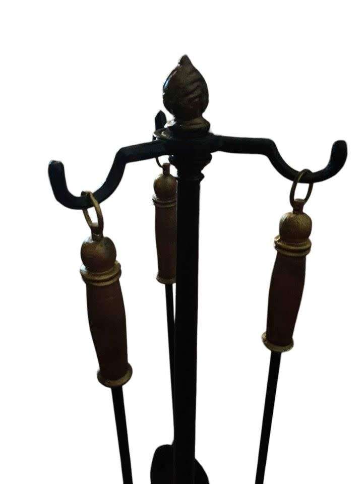 Vintage Cast iron Fireplace Tools