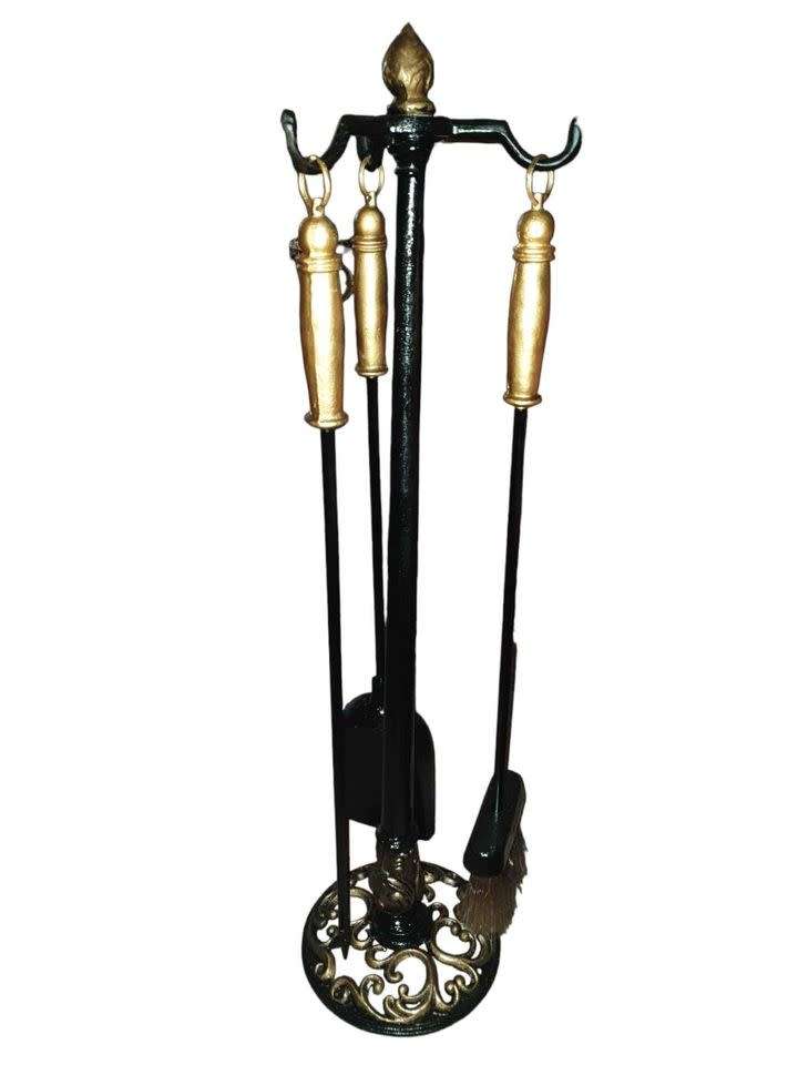 Vintage Cast iron Fireplace Tools