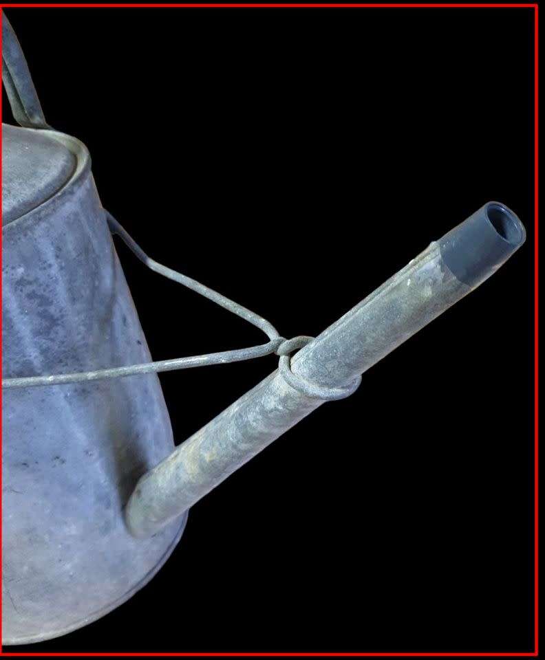 Vintage 3 gallon galvanized watering can