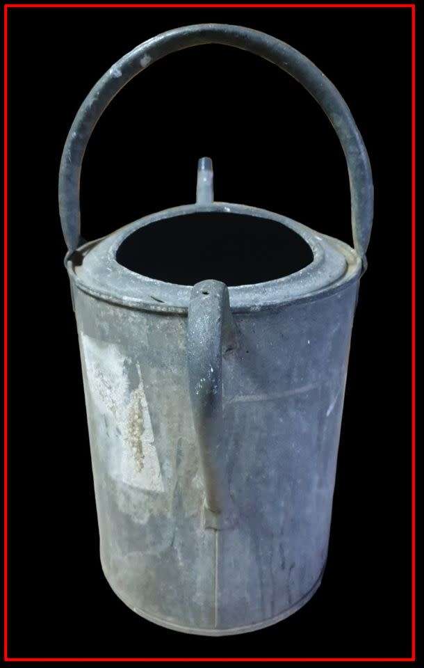 Vintage 3 gallon galvanized watering can