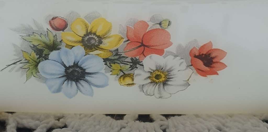 VINTAGE MILK GLASS BUTTER DISH WITH LID